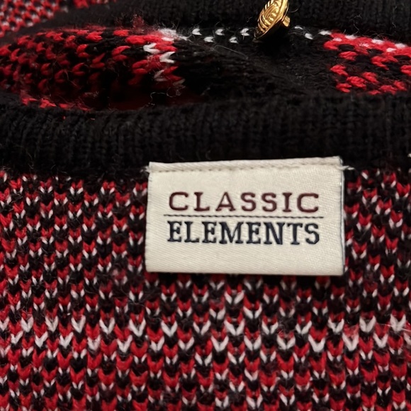 CLASSIC ELEMENTS Red Tartan Cardigan Plaid Sweater NWOT - Picture 10 of 11